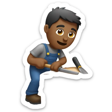 man chisels stump sticker