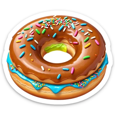 Donut sticker