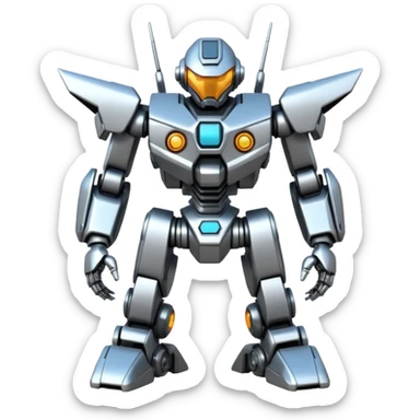 A Japanese mech sticker