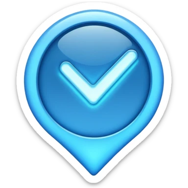 Blue tick for a admin of Roblox sticker