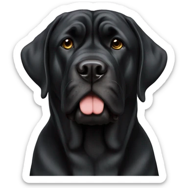 A black English mastiff sticker
