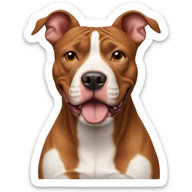 red-nose pitbull sticker