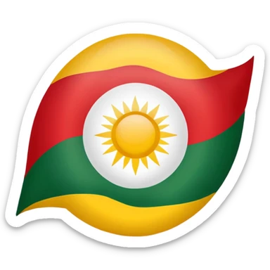Kurdistan flag sticker