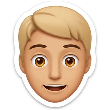 grimacing face with nervous smile sticker