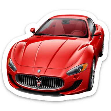 Maserati sports car sticker