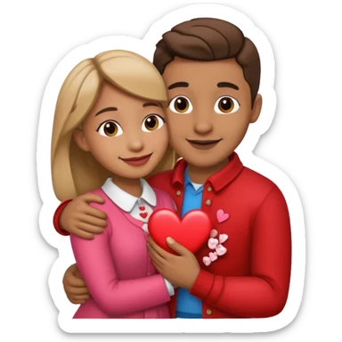 valentines day couple sticker