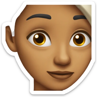 chica con lágrimas en los ojos sticker