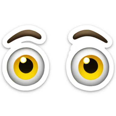 Yellow emoji face distraught  sticker