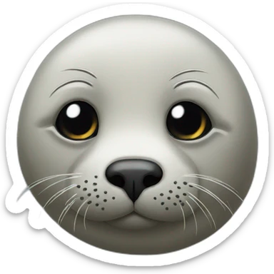 Sad seal meme sticker