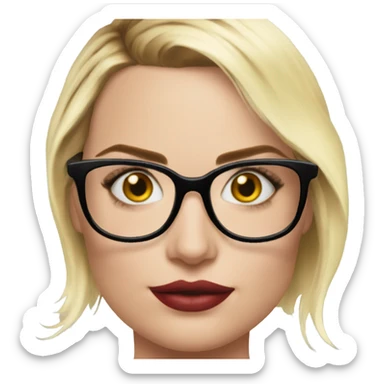 :Margot Robbie: glasses  sticker