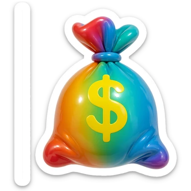 money bag sticker