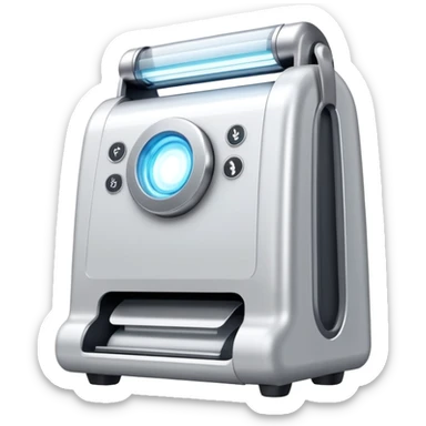 Máquina de depilación láser con rayos de luz sticker