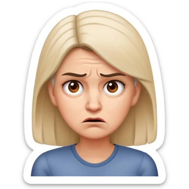 A fed up lady  sticker