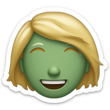 Emojis qui sourit et qui et au bord des larmzs sticker