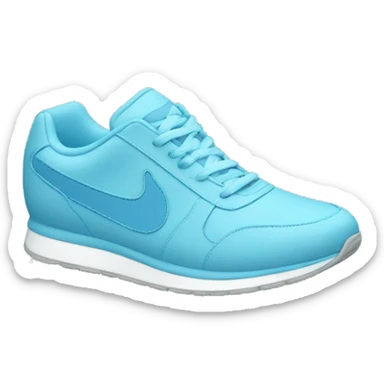 light blue running sneaker  sticker