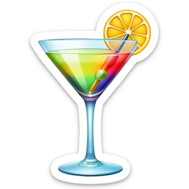 create a cocktail emoji sticker