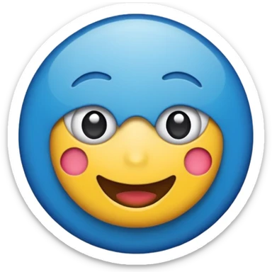 emoji de selo verificado do instagram, círculo azul, check branco no centro, estilo emoji oficial, fundo limpo, alta qualidade sticker
