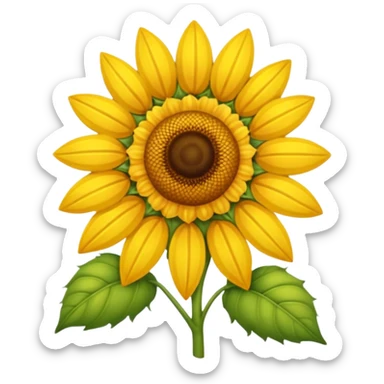 Girasol y avejita sticker
