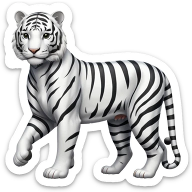 White tiger full with body sticker