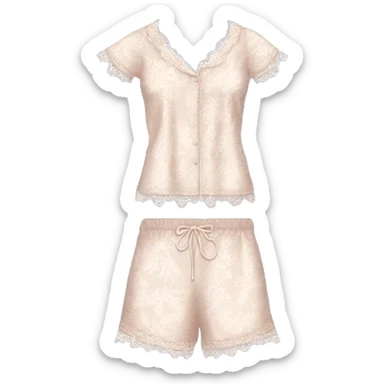 rococo lace pyjama set sticker