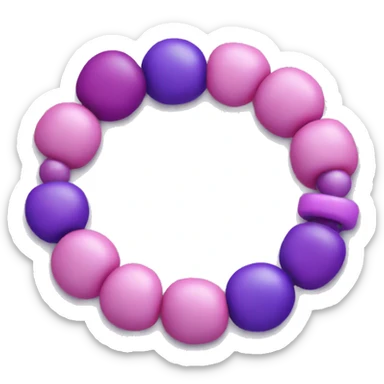 Pink and purple bracelet  sticker