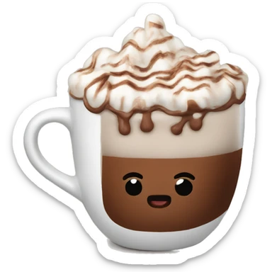 Hot chocolate sticker