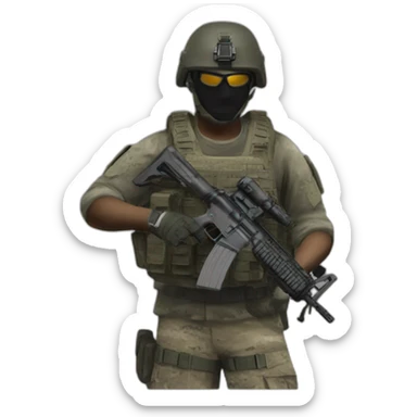 Call of duty 4 modern warfare SAS soldier sticker