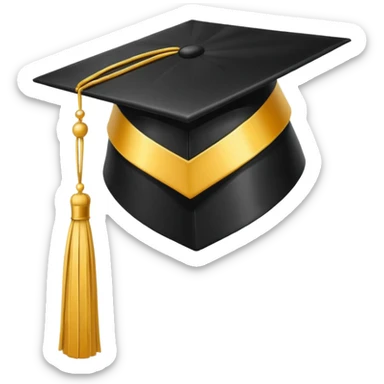 graduation cap sticker