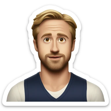 Ryan Gosling realistic La La Land sticker