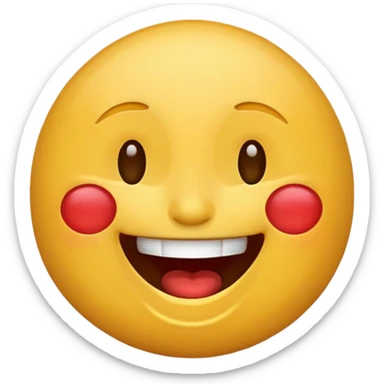 Classic iPhone laughing emoji  sticker