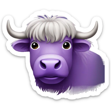 yak purple sticker