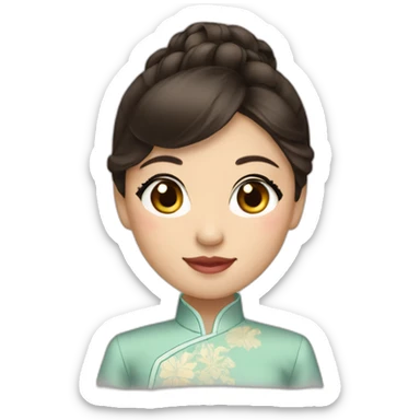 vietnamese-ao-dai-brunette sticker