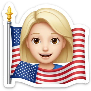 The Joyful American sticker