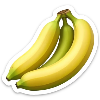 plátano verde sticker