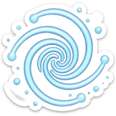 black magic particles sticker