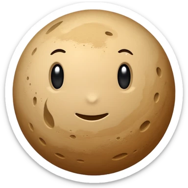 sand planet sphere sticker