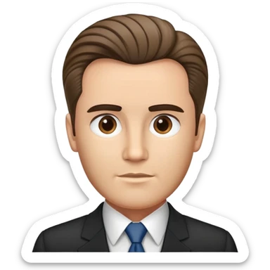 professional man with neat hair, business attire, professional appearance, named Fidel Chenèt sticker