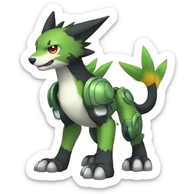 cute cool edgy shiny Digimon-Fakemon-animal full body sticker