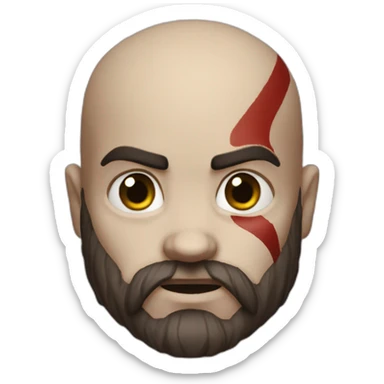 kratos god of war sticker