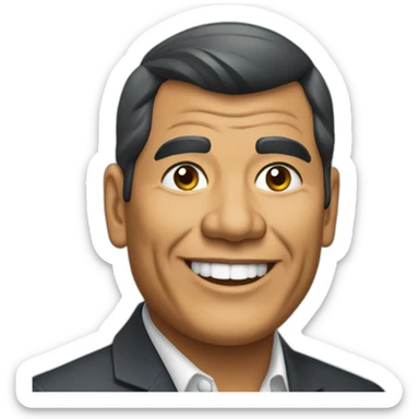 Rafael correa ecuador sticker