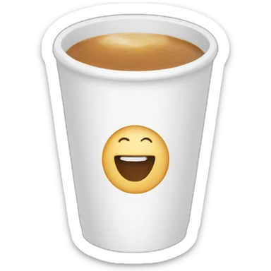 Flat white on chest sticker