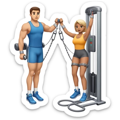 standing cable-machine-leg-raise with ankle-cuffs sticker