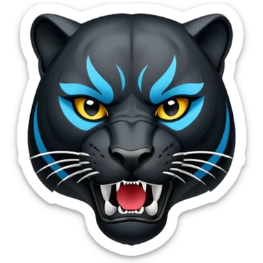 Panthers nfl team logo sticker