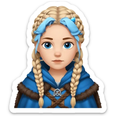girl viking sticker