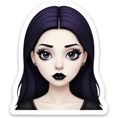 goth girl  sticker
