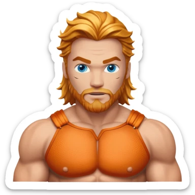 Aquaman with blue eyes sticker