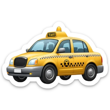 grey taxi sticker