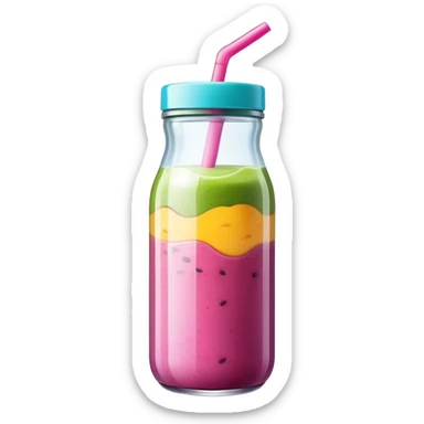 Smoothie in bottle sticker