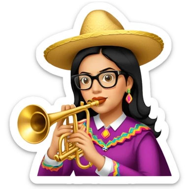 Mariachi Trumpet Player sticker