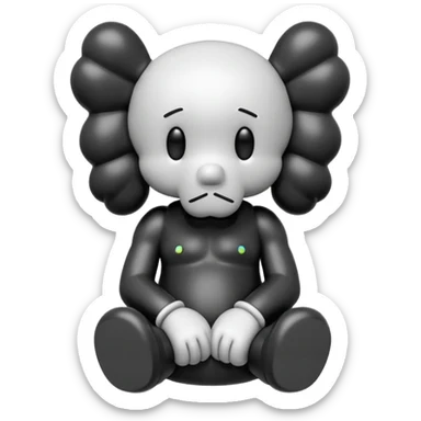 Kaws figure  sticker